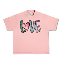 Salmon Valentine Love Urban Heavy Tee - CowhideDigitalArt