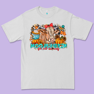 Moo Pumpkin Get Out The Way Premium Tee Designed By Cowhidedigitalart