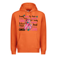 Carrot breast cancer ribbons with cancer words Premium Hoodie - AdoDesignShop