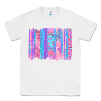 White Pink Easter Brushstrokes Classic Tee - BundleAndBundleShop