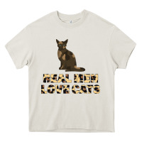 Cream Real Men Love Cats Heavy Core Tee - Bettercallsaul