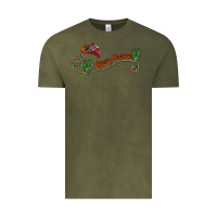Vintage Olive merry christmas western Vintage Tee - CowhideDigitalArt