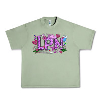 Oil Green Valentine LPN Urban Heavy Tee - CowhideDigitalArt