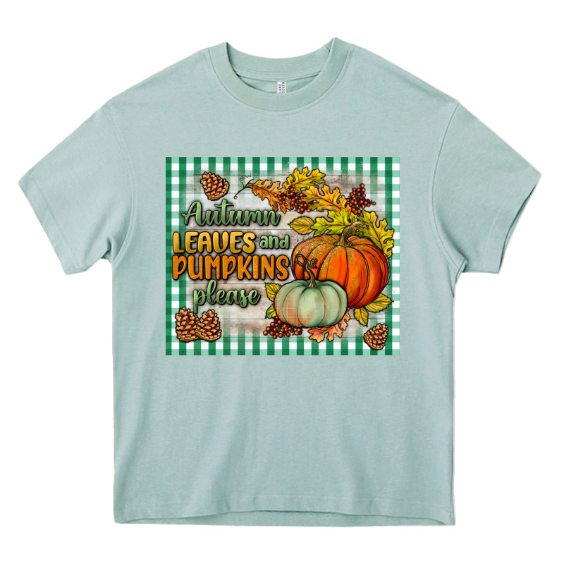 Autumn Leaves And Pumpkins Please Mouse Pad Heavy Core Tee by BundleAndBundleShop | Teevron