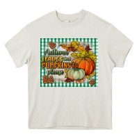Cream autumn leaves and pumpkins please mouse pad Heavy Core Tee - BundleAndBundleShop