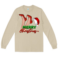 Mushroom merry Christmas heels Long Sleeve Tee - BarkalooDesign