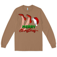 Toasted Coconut merry Christmas heels Long Sleeve Tee - BarkalooDesign