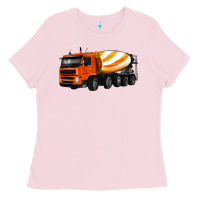 Bubblegum Pink cement truck Ladies Tee - Artiststas