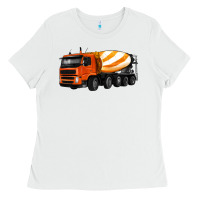 White cement truck Ladies Tee - Artiststas