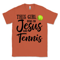 Copper this girl runs on jesus and tennis Classic Tee - DesigneFamous