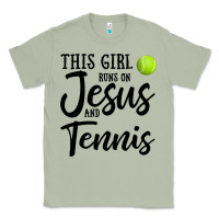 Matcha this girl runs on jesus and tennis Classic Tee - DesigneFamous