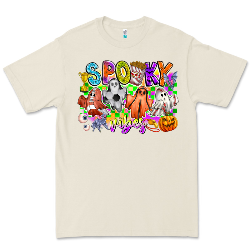 Spooky Vibes Ghost Premium Tee by CowhideDigitalArt | Teevron
