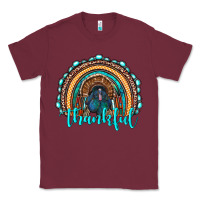 Burgundy western thanksgiving rainbow with turkey Classic Tee - RanaPortraitStore
