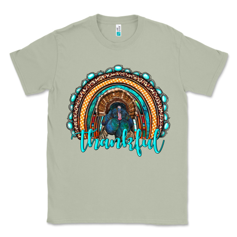 Western Thanksgiving Rainbow With Turkey Classic Tee by RanaPortraitStore | Teevron