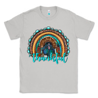 Moon Dust western thanksgiving rainbow with turkey Classic Tee - RanaPortraitStore