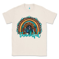 Natural western thanksgiving rainbow with turkey Classic Tee - RanaPortraitStore