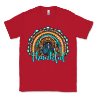 Red western thanksgiving rainbow with turkey Classic Tee - RanaPortraitStore