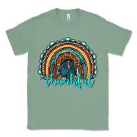 Sage western thanksgiving rainbow with turkey Classic Tee - RanaPortraitStore