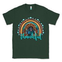 Sports Green western thanksgiving rainbow with turkey Classic Tee - RanaPortraitStore