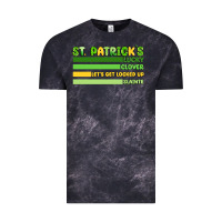 Cloud Black st. patrick's lucky clover  artiststas Vintage Tee - Artiststas