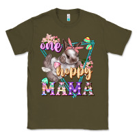 Army Green one hoppy mama Classic Tee - FaDigitalArtStudio