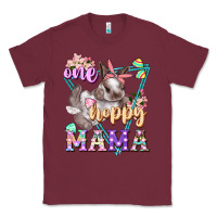 Burgundy one hoppy mama Classic Tee - FaDigitalArtStudio