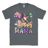 Charcoal Heather one hoppy mama Classic Tee - FaDigitalArtStudio