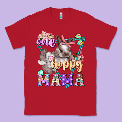 One Hoppy Mama Classic Tee Designed By Fadigitalartstudio