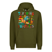 Army Green christmas jolly teachers Premium Hoodie - AdoDesignShop