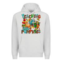 Dove Grey christmas jolly teachers Premium Hoodie - AdoDesignShop