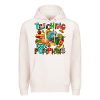 Pale Pink christmas jolly teachers Premium Hoodie - AdoDesignShop
