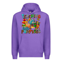 Purple christmas jolly teachers Premium Hoodie - AdoDesignShop
