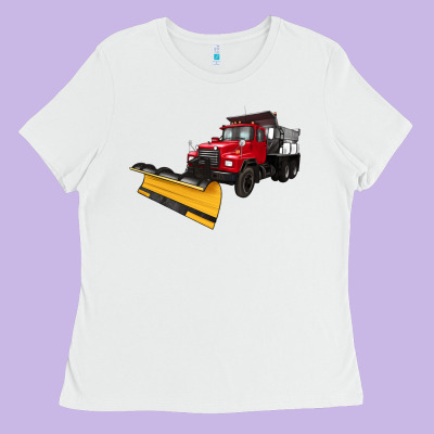 Snow Plow Ladies Tee Designed By Artiststas