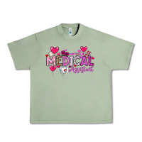 Oil Green Valentine Medical Assistant Urban Heavy Tee - CowhideDigitalArt