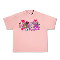 Salmon Valentine Medical Assistant Urban Heavy Tee - CowhideDigitalArt