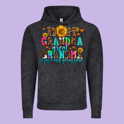 Mom Grandma Great Grandma Its Just A Keep Getting Vintage Hoodie Designed By Adodesignshop