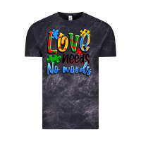 Cloud Black love needs no words Vintage Tee - Artiststas
