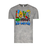 Cloud Rock love needs no words Vintage Tee - Artiststas