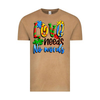 Love Needs No Words Vintage Tee | Teevron