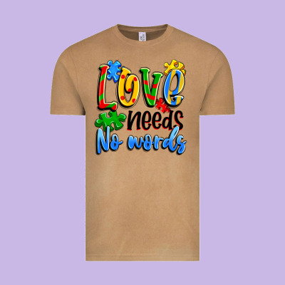 Love Needs No Words Vintage Tee Designed By Artiststas