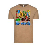 Vintage Coffee love needs no words Vintage Tee - Artiststas