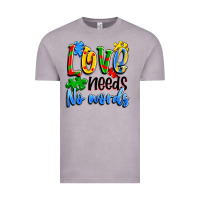 Vintage Zinc love needs no words Vintage Tee - Artiststas