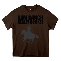 Chocolate Brown Ram Ranch Really Rocks! Heavy Core Tee - Bettercallsaul