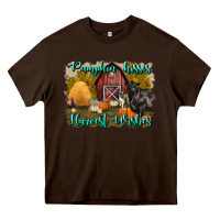 Chocolate Brown pumpkin kisses harvest wishes Heavy Core Tee - BundleAndBundleShop