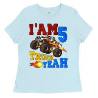 Baby Blue i'am five truck yeah Ladies Tee - Artiststas