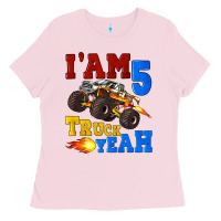 Bubblegum Pink i'am five truck yeah Ladies Tee - Artiststas