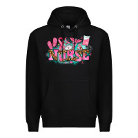 Black breast cancer nurse Premium Hoodie - AdoDesignShop