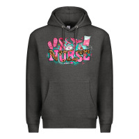 Charcoal Heather breast cancer nurse Premium Hoodie - AdoDesignShop