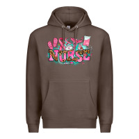Coffee breast cancer nurse Premium Hoodie - AdoDesignShop