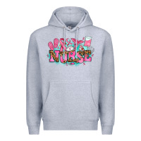 Heather Grey breast cancer nurse Premium Hoodie - AdoDesignShop